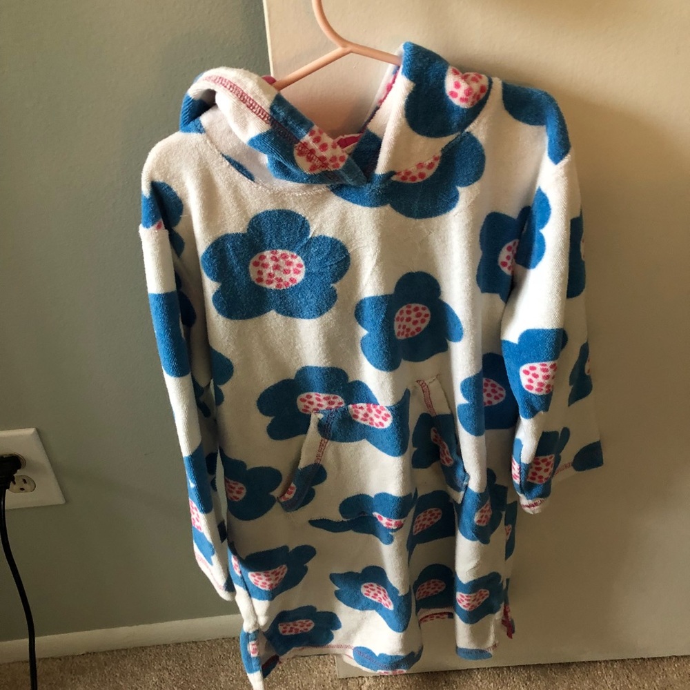 Mini Boden TOWELLING BEACH DRESS size 6-7